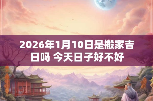 2026年1月10日是搬家吉日吗 今天日子好不好