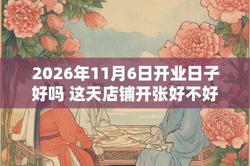 2026年11月6日开业日子好吗 这天店铺开张好不好 2026年11月6日开业日子好吗 这天店铺开张好不好