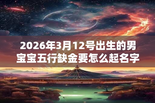 2026年3月12号出生的男宝宝五行缺金要怎么起名字 2026年3月12号出生的男宝宝五行缺金要怎么起名字