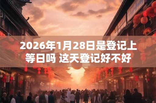 2026年1月28日是登记上等日吗 这天登记好不好