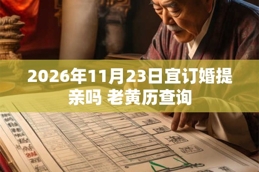 2026年11月23日宜订婚提亲吗 老黄历查询