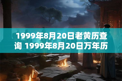 1999年8月20日老黄历查询 1999年8月20日万年历黄道吉日
