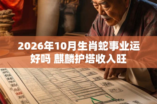 2026年10月生肖蛇事业运好吗 麒麟护塔收入旺