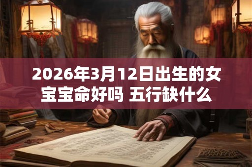 2026年3月12日出生的女宝宝命好吗 五行缺什么
