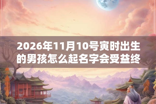 2026年11月10号寅时出生的男孩怎么起名字会受益终生