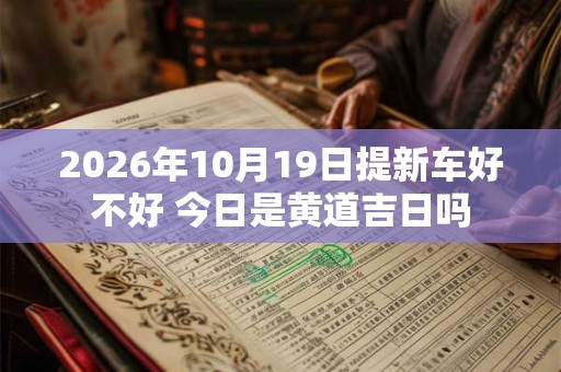 2026年10月19日提新车好不好 今日是黄道吉日吗
