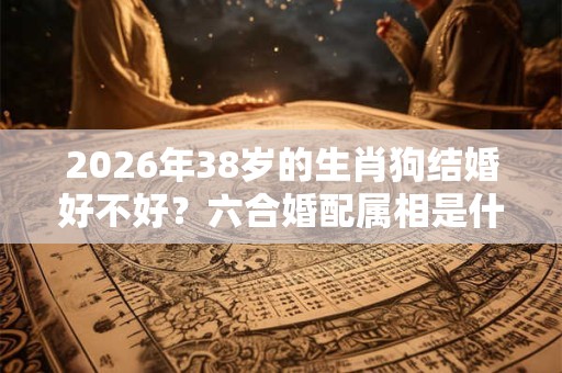 2026年38岁的生肖狗结婚好不好？六合婚配属相是什么？