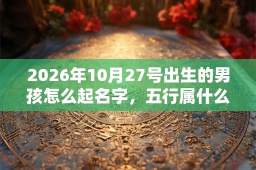 2026年10月27号出生的男孩怎么起名字，五行属什么