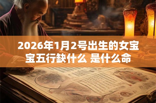 2026年1月2号出生的女宝宝五行缺什么 是什么命