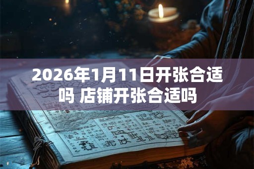 2026年1月11日开张合适吗 店铺开张合适吗