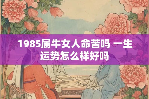 1985属牛女人命苦吗 一生运势怎么样好吗
