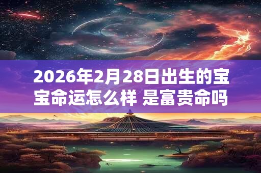 2026年2月28日出生的宝宝命运怎么样 是富贵命吗