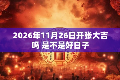 2026年11月26日开张大吉吗 是不是好日子
