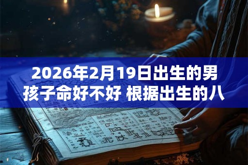 2026年2月19日出生的男孩子命好不好 根据出生的八字取名字