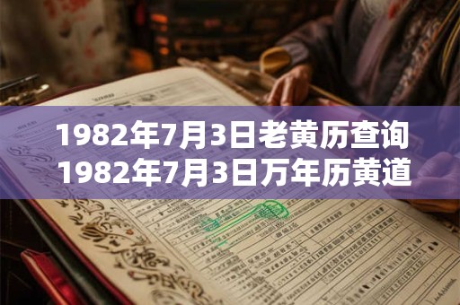1982年7月3日老黄历查询 1982年7月3日万年历黄道吉日