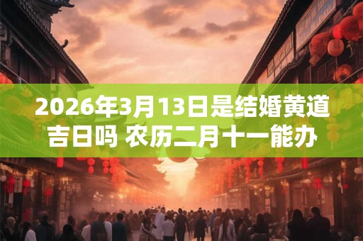 2026年3月13日是结婚黄道吉日吗 农历二月十一能办婚礼吗 2026年3月13日是结婚黄道吉日吗 农历二月十一能办婚礼吗