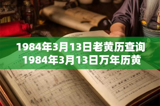1984年3月13日老黄历查询 1984年3月13日万年历黄道吉日