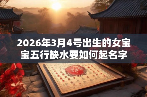 2026年3月4号出生的女宝宝五行缺水要如何起名字 2026年3月4号出生的女宝宝五行缺水要如何起名字