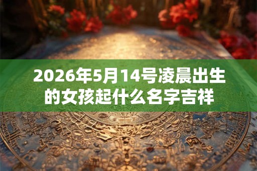 2026年5月14号凌晨出生的女孩起什么名字吉祥 2026年5月14号凌晨出生的女孩起什么名字吉祥