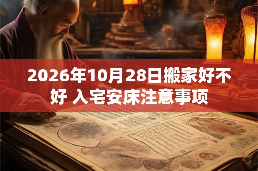 2026年10月28日搬家好不好 入宅安床注意事项