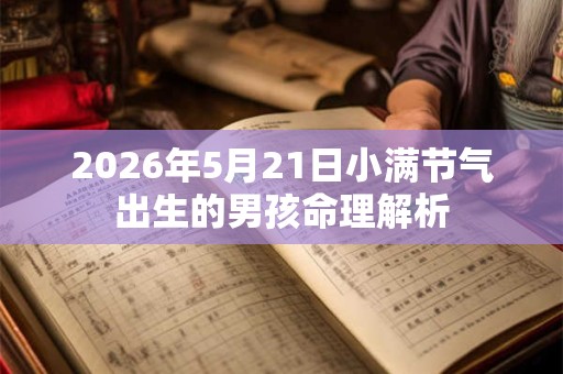 2026年5月21日小满节气出生的男孩命理解析