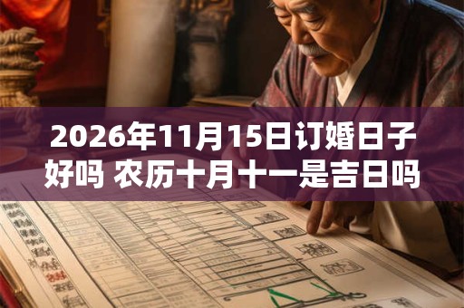 2026年11月15日订婚日子好吗 农历十月十一是吉日吗
