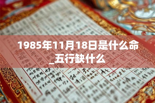 1985年11月18日是什么命_五行缺什么