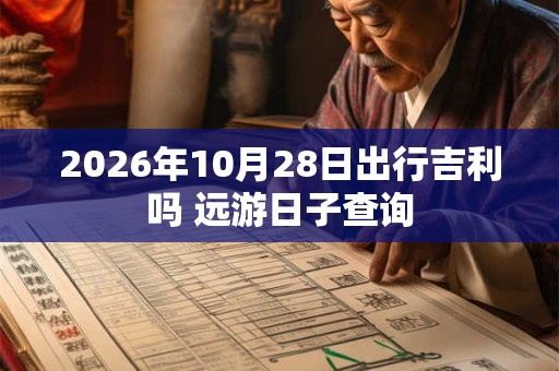 2026年10月28日出行吉利吗 远游日子查询