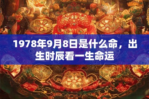 1978年9月8日是什么命,出生时辰看一生命运 1978年9月8日是什么命,出生时辰看一生命运