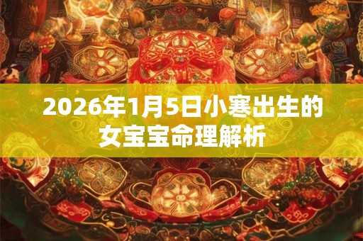 2026年1月5日小寒出生的女宝宝命理解析 2026年1月5日小寒出生的女宝宝命理解析