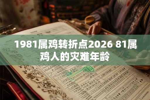 1981属鸡转折点2026 81属鸡人的灾难年龄