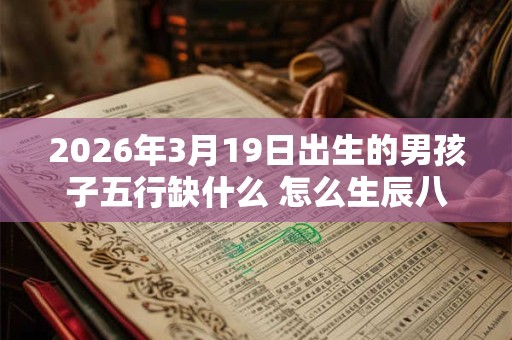 2026年3月19日出生的男孩子五行缺什么 怎么生辰八字取名 2026年3月19日出生的男孩子五行缺什么 怎么生辰八字取名