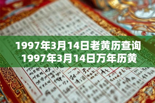 1997年3月14日老黄历查询 1997年3月14日万年历黄道吉日