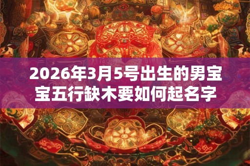 2026年3月5号出生的男宝宝五行缺木要如何起名字