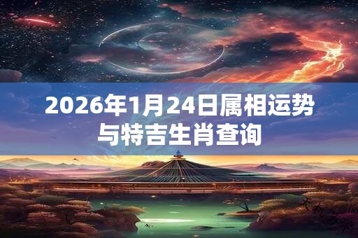 2026年1月24日属相运势与特吉生肖查询