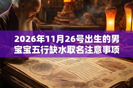 2026年11月26号出生的男宝宝五行缺水取名注意事项 2026年11月26号出生的男宝宝五行缺水取名注意事项