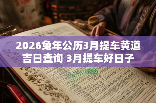 2026兔年公历3月提车黄道吉日查询 3月提车好日子
