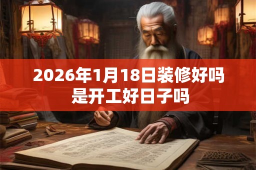 2026年1月18日装修好吗 是开工好日子吗
