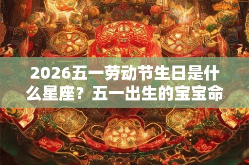 2026五一劳动节生日是什么星座？五一出生的宝宝命好吗？