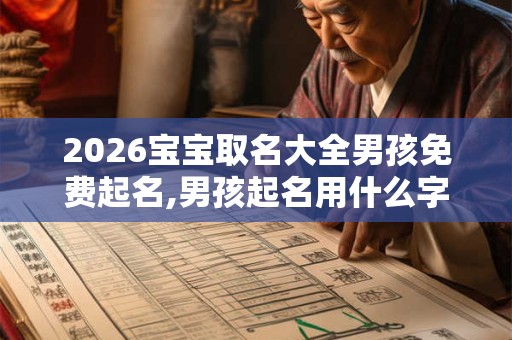 2026宝宝取名大全男孩免费起名,男孩起名用什么字好？