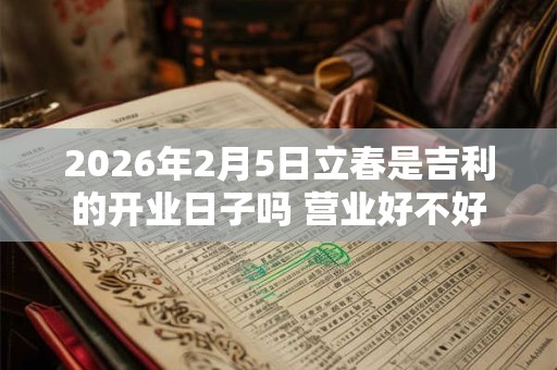 2026年2月5日立春是吉利的开业日子吗 营业好不好