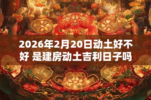 2026年2月20日动土好不好 是建房动土吉利日子吗 2026年2月20日动土好不好 是建房动土吉利日子吗