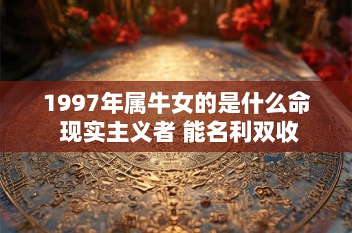 1997年属牛女的是什么命 现实主义者 能名利双收
