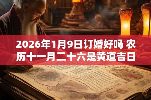 2026年1月9日订婚好吗 农历十一月二十六是黄道吉日吗