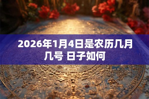 2026年1月4日是农历几月几号 日子如何 2026年1月4日是农历几月几号 日子如何
