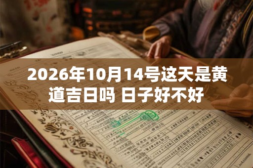 2026年10月14号这天是黄道吉日吗 日子好不好