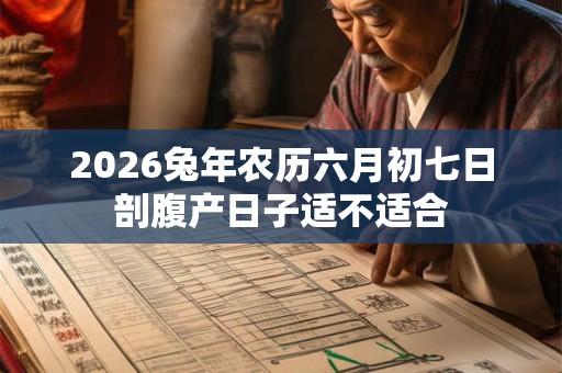 2026兔年农历六月初七日剖腹产日子适不适合