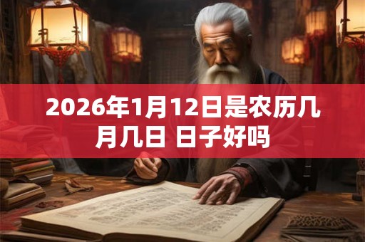 2026年1月12日是农历几月几日 日子好吗
