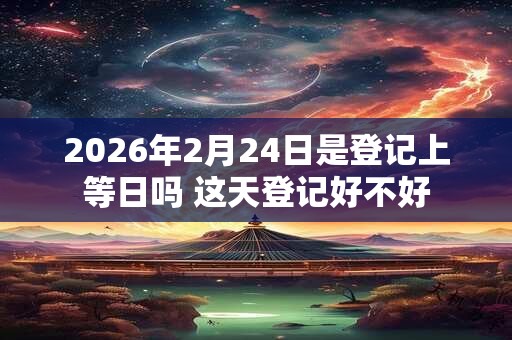 2026年2月24日是登记上等日吗 这天登记好不好