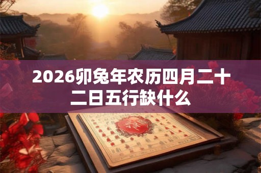 2026卯兔年农历四月二十二日五行缺什么